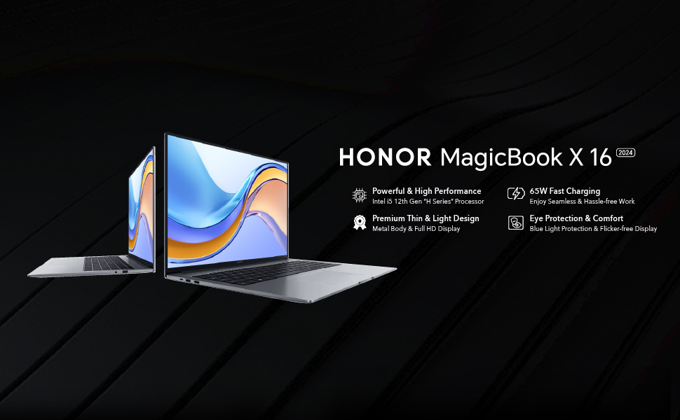 Honor Laptop MagicBook X16 2024, 12th Gen 8GB + 512GB